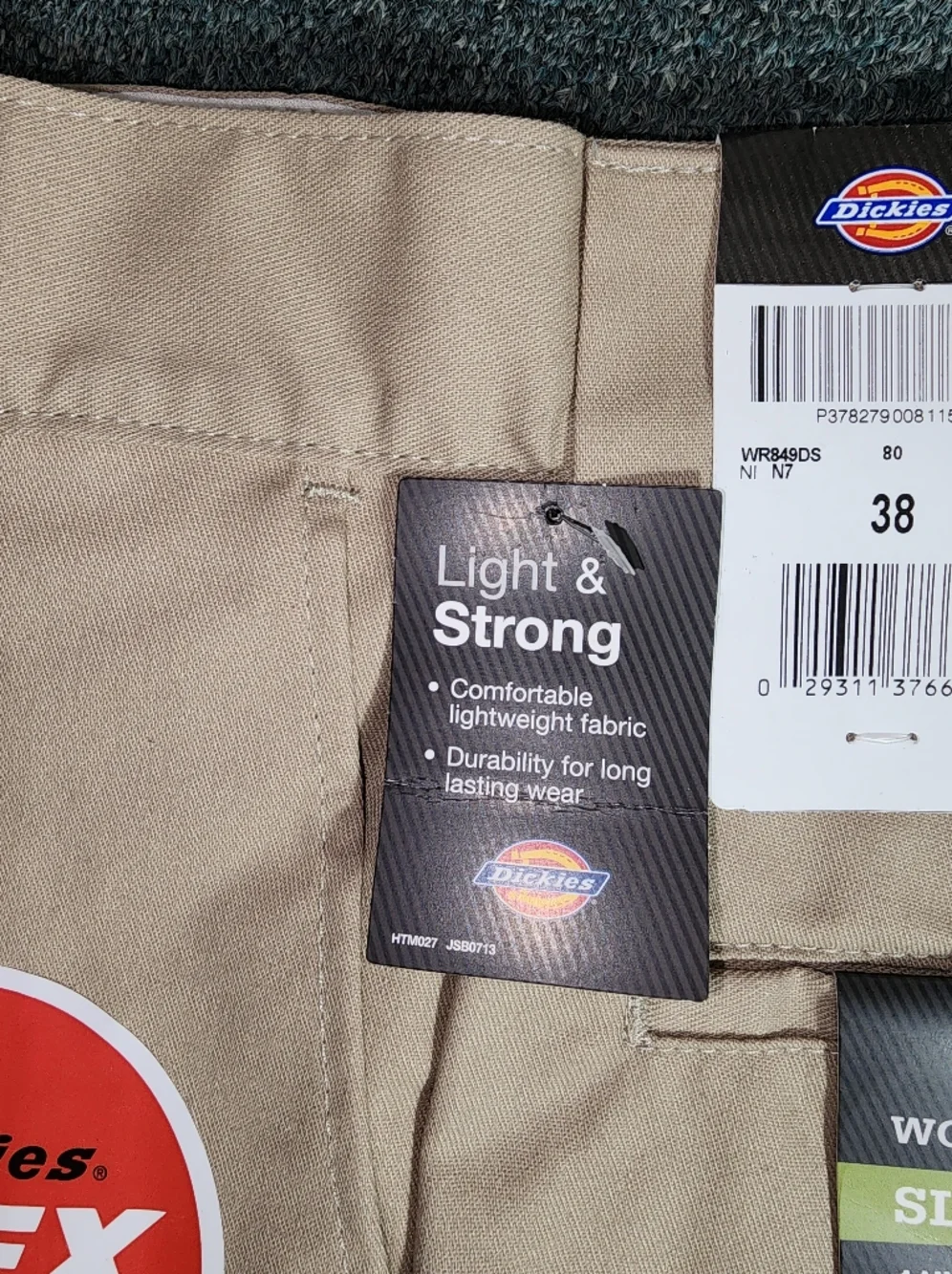 Dickies Shorts FLEX Stretch Work Shorts With a Cell Phone Pocket Khaki Size 38 - Picture 6 of 17